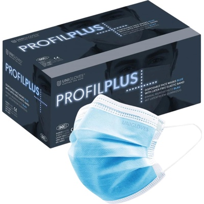 Unigloves roušky Profil Plus modrá 50 ks