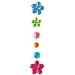 TITANUM Craft-Fun Series crystals self-adhesive flowers, dots mix
