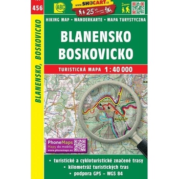 Blanensko Boskovicko mapa 1:40 000 č. 456