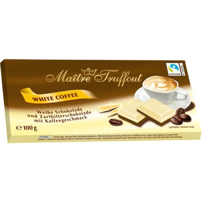 Maitre Truffout White Coffee Schokolade 100 g
