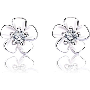 Silenti Jewelry Сребърни обеци "Частица