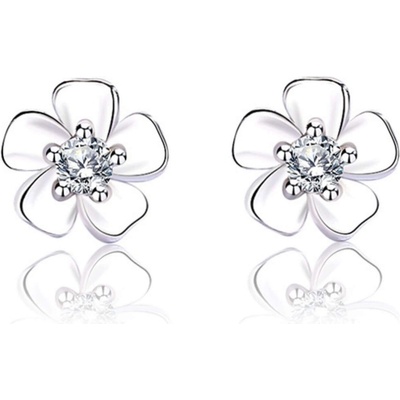 Silenti Jewelry Сребърни обеци "Частица