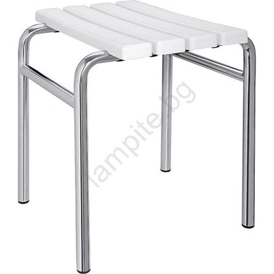 BEMETA Столче 44x45 см сребристо/бяло (BD0280)