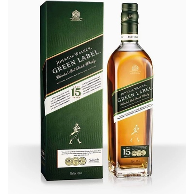 Johnnie Walker Green Label 15y 43% 0,7 l (kartón)