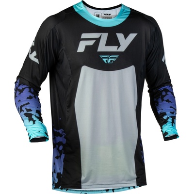 Fly Racing Lite Flake čierna/sivá