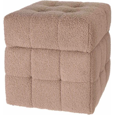 H S Collection Taburet 38 × 38 × 37 cm béžová