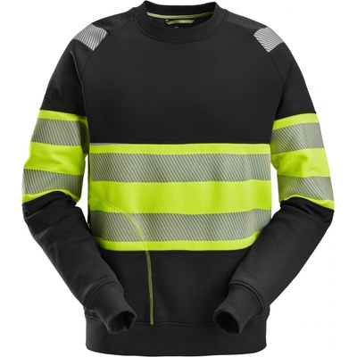 Snickers Workwear reflexná mikina trieda 1 žlto-čierna