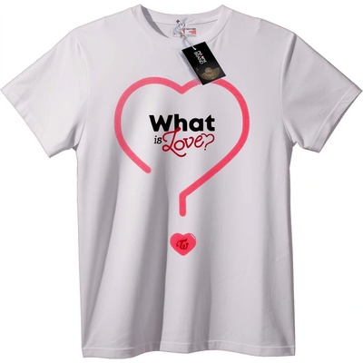 NOONEBRAND Тениска What is Love? сърце - S, White