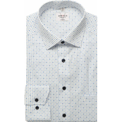 Marvelis Modern Fit pánská společenská košile 722684 11 modrá