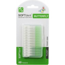 SOFTdent Butterfly dentál. párátka FLEXI PICK 48 ks