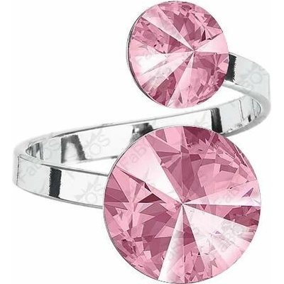 Swarovski Elements Rivoli vlepený krystal Prsten růžový 35050.1 Light Rose