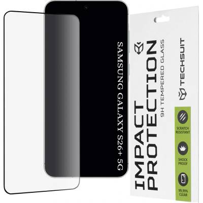 Techsuit Стъклен протектор за Samsung Galaxy S26 Plus - Techsuit 111D Full Cover - Черен