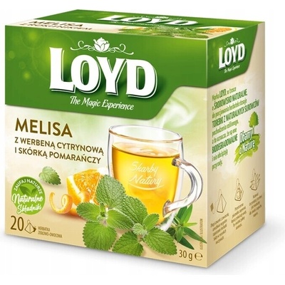 LOYD čaj Medovka citronova verbena pom.kôra 20 x 1,5 g