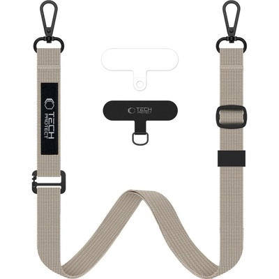 Snúrka na krk TECH-PROTECT C6S šnúrka na krk crossbody Cosmic Latte