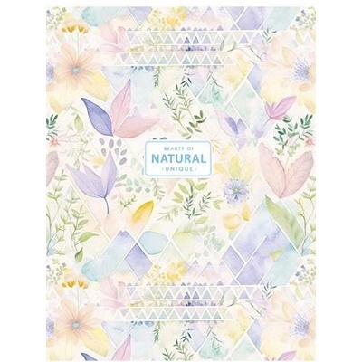 Shkolyaryk Publishing House Тетрадка, с телбод, A5, карирана, 48 страници, SHKOLYARYK "Natural", смесена A5-048-5240K (A5-048-5240K)