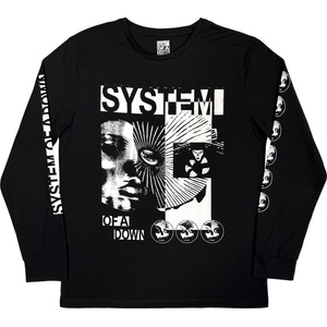 System of a Down Hypno Hi-Contrast (Arm Prints) Black L Риза (SOADLST36MB03)