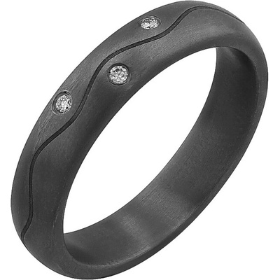 Eppi Tantalový prsteň s diamantmi Brodie R48992