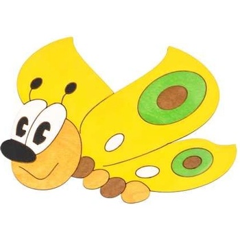 DoDo dřevěné dekorace Motýl žlutý