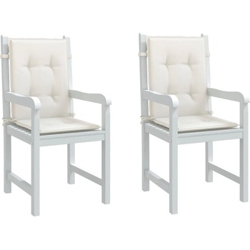 Image 1 of vidaXL Възглавници за столове 2 бр меланж кремави 100x50x4 см плат (4002451)