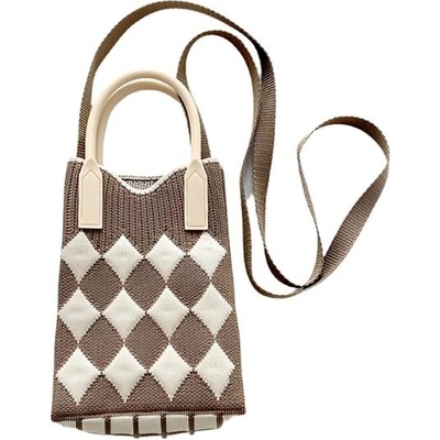 Annam Mini kabelka/taška diamanty 25 × 11 cm hnědá