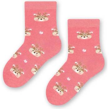 Dívčí ponožky Jelen růžová