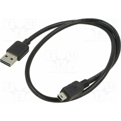 Delock 85158 USB 2.0 USB A zástrčka dvoustranná USB B mini vidlice