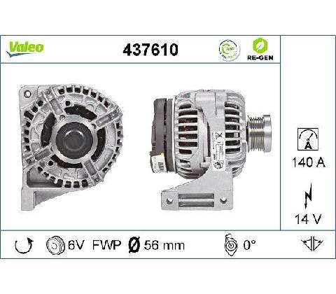 Generátor VALEO 437610