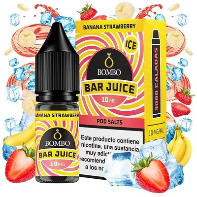 Bombo Bar Juice Banana Strawberry Ice Nic Salts 10ml