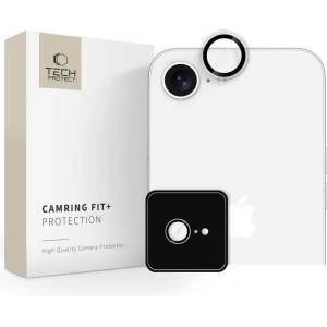 Tech-Protect Протектор за Камерата на iPhone 17e/ 16e, Tech-Protect CamRing Fit Glass, Прозрачен (5906302360154)