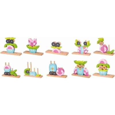 Classic World Дървен пъзел за деца от кубчета - бухал (3708)