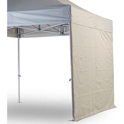 TENTino bočná plachta 450 gsm - 4 m na 4x4 m / 4x6 m / 4x8 m 5A - ŠEDÁ / GREY