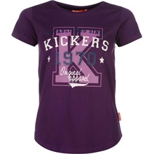 Kickers Print T Shirt Ladies Purple