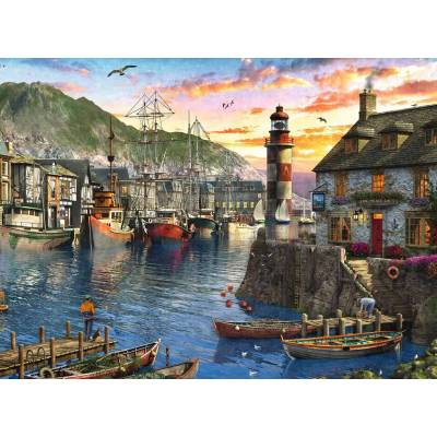 Ravensburger - Puzzle Sunrise at the Port - 500 piese