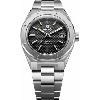 Nivada Grenchen F77 Black Date