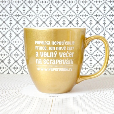 PAPERO AMO ♥ Zlatý hrneček Papero amo / POPELKA