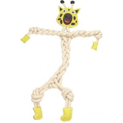 animALL Hračka Mr.Roper Žirafa kůže+lano 78 cm/16 mm