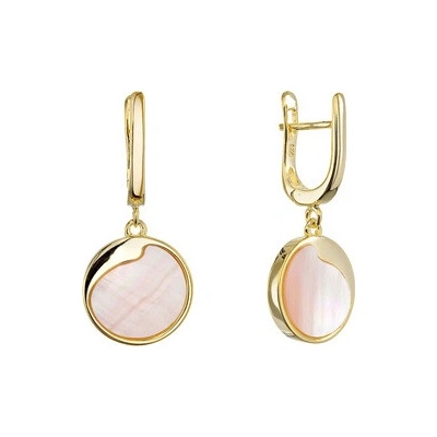 Evolution Group náušnice s růžovou perletí 11739.3