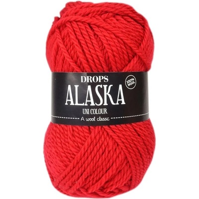 Drops Alaska UNI 10 červená