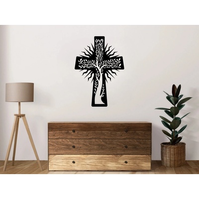 Karls DESIGN Drevený krížik na stenu - 20cm