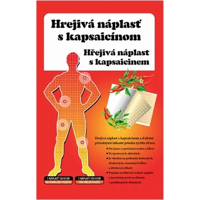 Liečive rastliny Hřejivá náplast s kapsaicinem 12x18 cm GID-50067