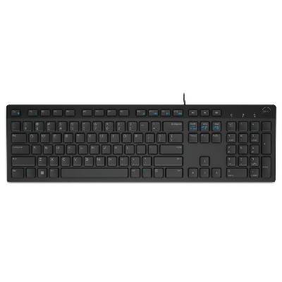 Dell KB216 britská Klávesnice, drátová, multimediální, USB, britská, černá, UK 580-ADGV