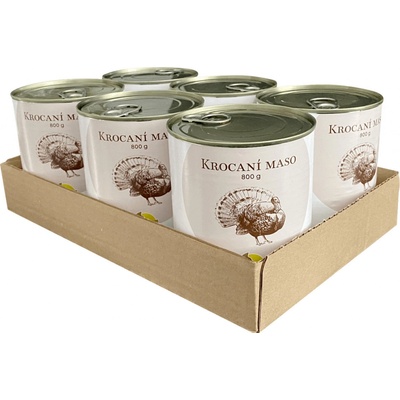 Bohemia Pet Food krocaní maso ve vlastní šťávě 6 x 800 g