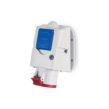 SCAME Промишлен комбиниран контакт 3P+N+Е 32A+шуко IP54 серия Optima Combi - 513.3257-DF (513.3257-DF)