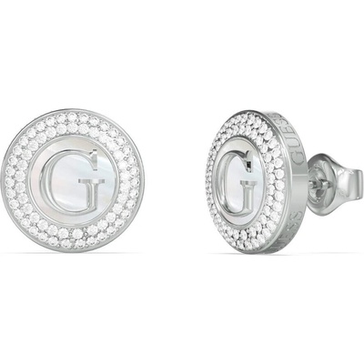 Guess Oceľové kôstkové náušnice G Talisman JUBE06211JWRHT/U