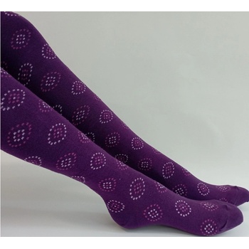 Dievčenské pančuchy Johanka fialová