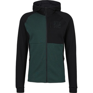Stoic Мъжко вълнено яке Stoic Merino260 StadjanSt. Hoody Merino hoodie - Black / Dark Pine Green (005-3489-1611)