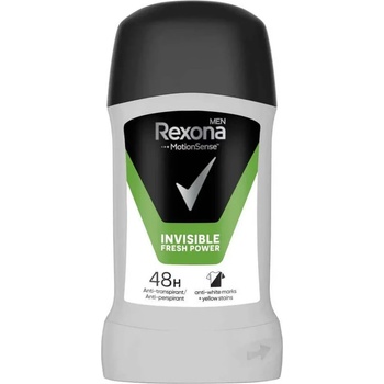 Rexona Men Invisible Fresh Power Део стик против изпотяване за мъже, 50мл