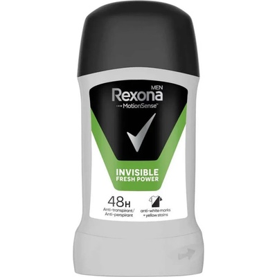 Rexona Men Invisible Fresh Power Део стик против изпотяване за мъже, 50мл