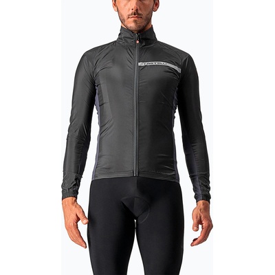 Castelli Мъжко яке за колоездене Castelli Squadra Stretch light black/dark grey