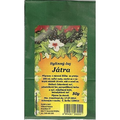 Vlčková Bylinné čaje Játra 50 g